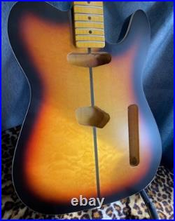 Telecaster Neck Through Body Nitro Satin Stainless Steel Frets Guitar Monkey