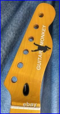 Telecaster Neck Through Body Nitro Satin Stainless Steel Frets Guitar Monkey