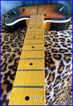 Telecaster Neck Through Body Nitro Satin Stainless Steel Frets Guitar Monkey
