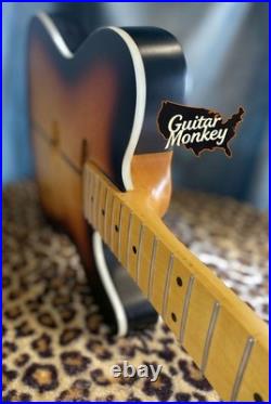 Telecaster Neck Through Body Nitro Satin Stainless Steel Frets Guitar Monkey