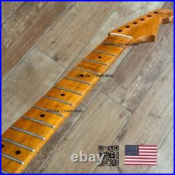 U23099 Roasted Flame Maple Strat Guitar Neck Satin Fits Fender Warmoth G1N