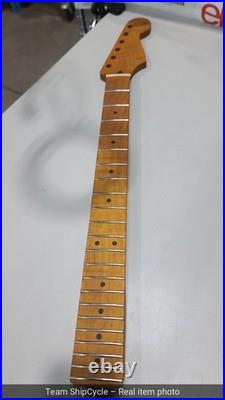 U23099 Roasted Flame Maple Strat Guitar Neck Satin Fits Fender Warmoth G1N