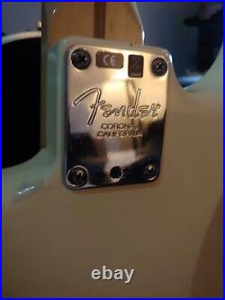 USA Seller Fender American Standard Stratocaster Maple Neck Olympic White & Case