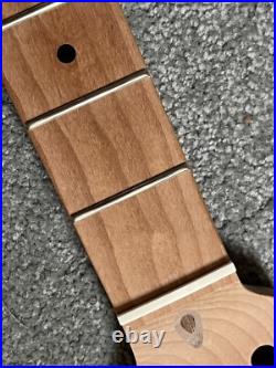 Unfinished Fender American Professional II Stratocaster guitar neck roasted