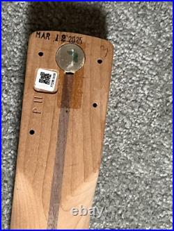 Unfinished Fender American Professional II Stratocaster guitar neck roasted