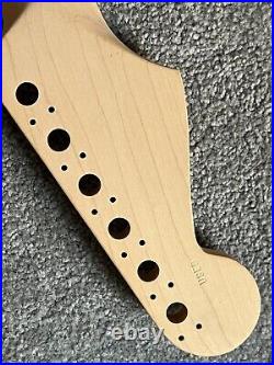 Unfinished Fender American Stratocaster guitar neck block inlays