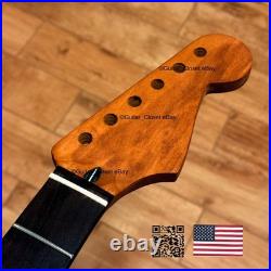 Unfinished Roasted Maple Rosewood Strat Neck Fits Warmoth & Fender body uSRA