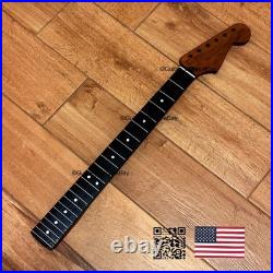 Unfinished Roasted Maple Rosewood Strat Neck Fits Warmoth & Fender body uSRA