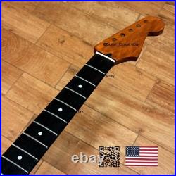 Unfinished Roasted Maple Rosewood Strat Neck Fits Warmoth & Fender body uSRA