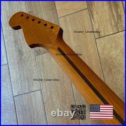 Unfinished Roasted Maple Strat Neck Stratocaster Fits Warmoth & Fender SM02K