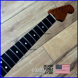 V-Shaped Roasted Flame Maple Rosewood Strat Neck Fits Fender & Fender VSSRH