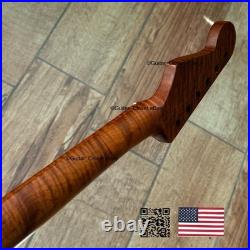 V-Shaped Roasted Flame Maple Strat Guitar Neck Satin Fits Fender Warmoth VsSMA