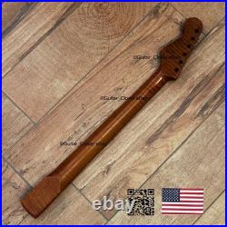 V-Shaped Roasted Flame Maple Strat Guitar Neck Satin Fits Fender Warmoth VsSMD