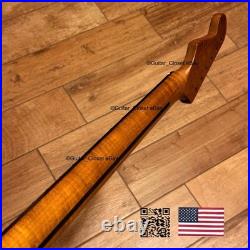 Vintage 21 Fret Roasted Flame Maple Rosewood Strat Neck Fits Fender Warmoth vSRW