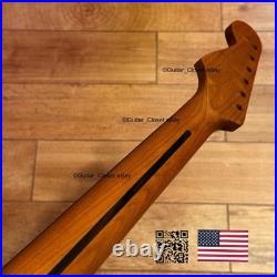 Vintage 21 Fret Roasted Maple Rosewood Strat Neck Nitro Satin Fit Fender vSR1E