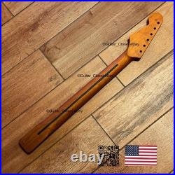Vintage 21 Fret Roasted Maple Rosewood Strat Neck Nitro Satin Fit Fender vSR1E
