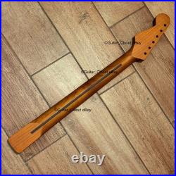 Vintage 21 Fret Roasted Maple Rosewood Strat Neck Nitro Satin Fit Fender vSR1F Vintage 21 Fret Roasted Maple Rosewood Strat Neck Nitro Satin Fit Fender vSR1F