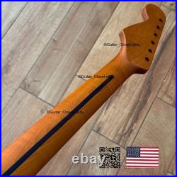 Vintage 21 Fret Roasted Maple Rosewood Strat Neck Nitro Satin Fit Fender vSR1N