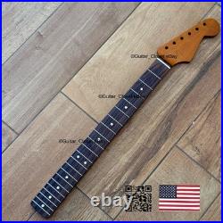 Vintage 21 Fret Roasted Maple Rosewood Strat Neck Nitro Satin Fit Fender vSR1N