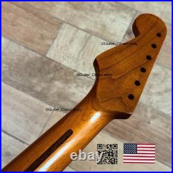 Vintage 21 Fret Roasted Maple Rosewood Strat Neck Nitro Satin Fit Fender vSRH