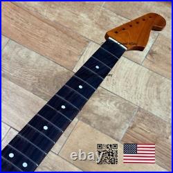 Vintage 21 Fret Roasted Maple Rosewood Strat Neck Nitro Satin Fit Fender vSRH