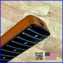 Vintage 21 Fret Roasted Maple Rosewood Strat Neck Nitro Satin Fit Fender vSRH