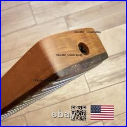 Vintage 21 Fret Roasted Maple Rosewood Strat Neck Nitro Satin Fit Fender vSRY