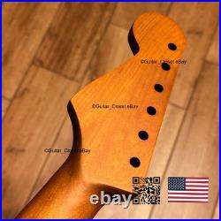 Vintage 21 Fret Roasted Maple Rosewood Strat Neck Satin Fits Fender body vSR4