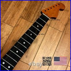 Vintage 21 Fret Roasted Maple Rosewood Strat Neck Satin Fits Fender body vSR4