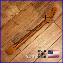 Vintage 21 Fret Roasted Maple Rosewood Strat Neck Satin Fits Fender body vSR4
