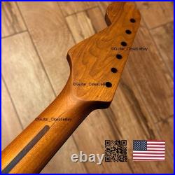 Vintage 21 Fret Roasted Maple Rosewood Strat Neck Satin Fits Fender body vSRT