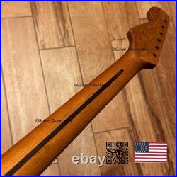 Vintage 21 Fret Roasted Maple Rosewood Strat Neck Satin Fits Fender body vSRT