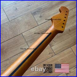 Vintage 21 Fret Roasted Maple Strat Neck Nitro Satin Fit Fender & Warmoth vSMB