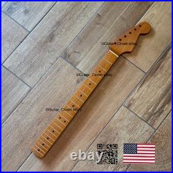 Vintage 21 Fret Roasted Maple Strat Neck Nitro Satin Fit Fender & Warmoth vSMB