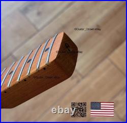 Vintage 21 Fret Roasted Maple Strat Neck Nitro Satin Fit Fender & Warmoth vSMC