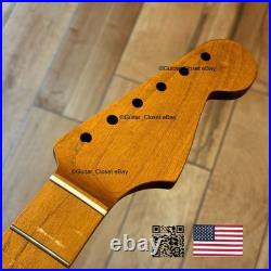 Vintage 21 Fret Roasted Maple Strat Neck Nitro Satin Fit Fender & Warmoth vSMK Vintage 21 Fret Roasted Maple Strat Neck Nitro Satin Fit Fender & Warmoth vSMK