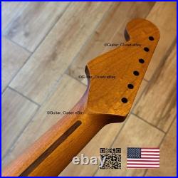 Vintage 21 Fret Roasted Maple Strat Neck Nitro Satin Fit Fender & Warmoth vSMK