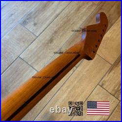 Vintage 21 Fret Roasted Maple Strat Neck Nitro Satin Fit Fender & Warmoth vSMK