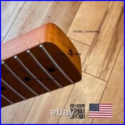 Vintage 21 Fret Roasted Maple Strat Neck Nitro Satin Fit Fender & Warmoth vSMK