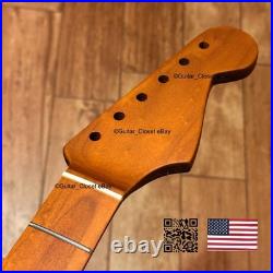 Vintage 21 Fret Roasted Maple Strat Neck Nitro Satin Fit Fender & Warmoth vSMi