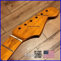 Vintage 21 Fret Roasted Maple Strat Neck Satin Fit Fender & Warmoth body bSR1A