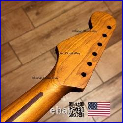 Vintage 21 Fret Roasted Maple Strat Neck Satin Fit Fender & Warmoth body bSR1A