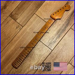Vintage 21 Fret Roasted Maple Strat Neck Satin Fit Fender & Warmoth body bSR1A
