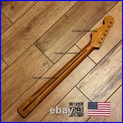 Vintage 21 Fret Roasted Maple Strat Neck Satin Fit Fender & Warmoth body bSR1A