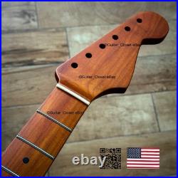 Vintage 21 Fret Roasted Maple Strat Neck Satin Fit Fender & Warmoth body vSMF