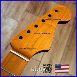 Vintage 21 Fret Roasted Maple Strat Neck Satin Fit Fender & Warmoth body vSMG