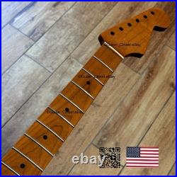 Vintage 21 Fret Roasted Maple Strat Neck Satin Fit Fender & Warmoth body vSMG