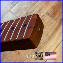 Vintage 21 Fret Roasted Maple Strat Neck Satin Fit Fender & Warmoth body vSMG