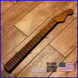 Vintage 21 Fret Roasted Maple Strat Neck Satin Fit Fender & Warmoth body vSMK