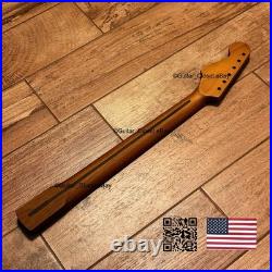 Vintage 21 Fret Roasted Maple Strat Neck Satin Fit Fender & Warmoth body vSMK